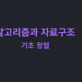 알고리즘과 자료구조: 기초 정렬