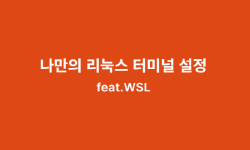Featured image of post 나만의 리눅스 터미널 설정