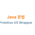 Java 문법: Primitive VS Wrapper