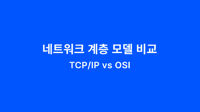 Featured image of post 네트워크 계층 모델 비교